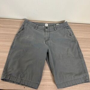 GAP Chino Shorts Grey Stretch Cotton Mens Size 31